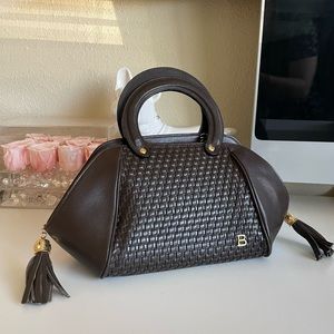 Bally Quilted Lambskin tote bag. Doctors bag